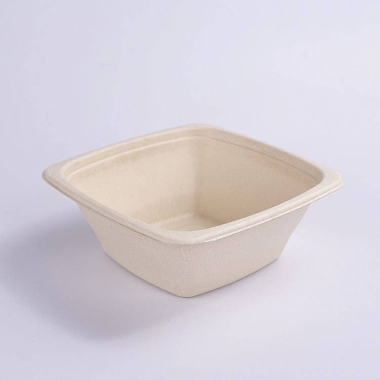 bagasse 32 औंस वर्ग कटोरा
