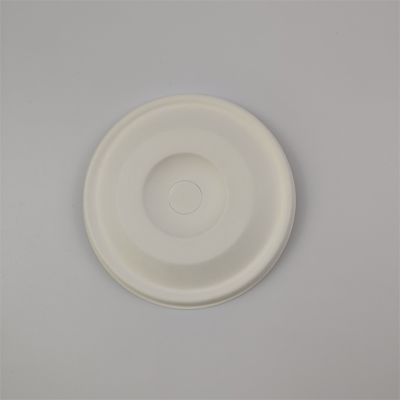 Bagasse फ्लैट ढक्कन