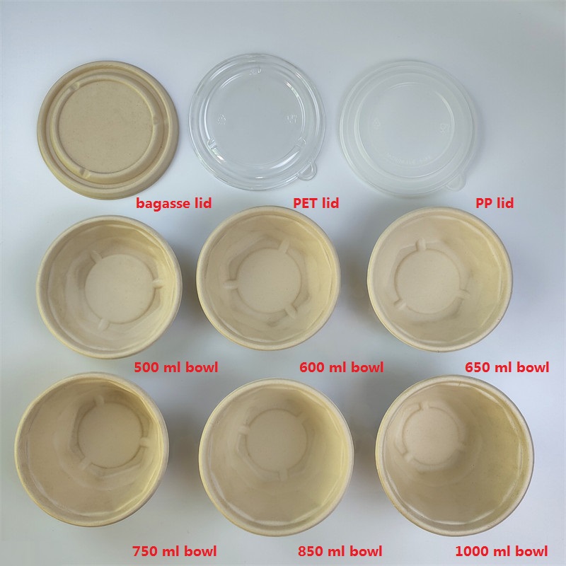 Bagasse टेक अवे फूड बाउल